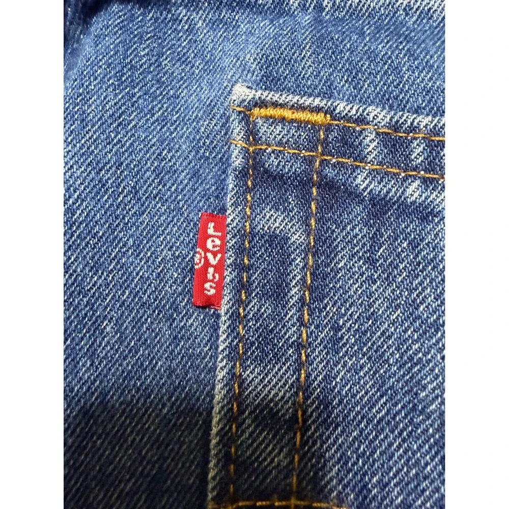 Levi's 505 Jeans Mens 38x29 Blue Regular Fit Straight Leg Denim Pants